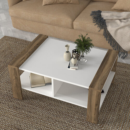 Măsuță de cafea Erica White Walnut