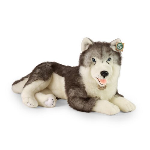 Rappa Plüsshund Husky liegend 60 cm