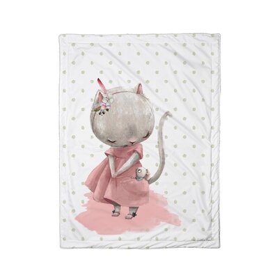 Butter Kings Koc dziecięcy Forest school mouse, 75 x 100 cm