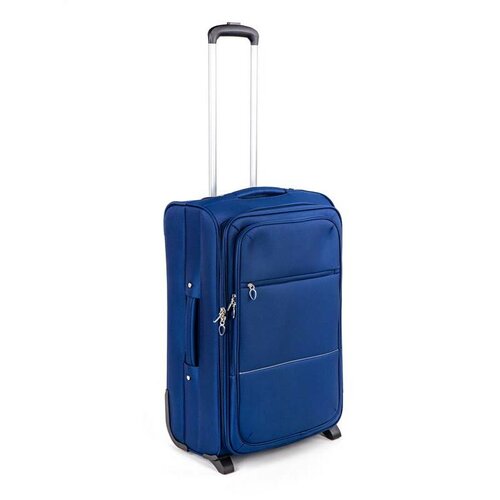 Levně Pretty UP Cestovní textilní kufr střední, 24", modrá