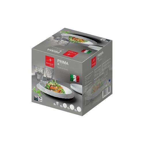 Bormioli Rocco 24-częściowy zestaw jadalny Prima-Dots