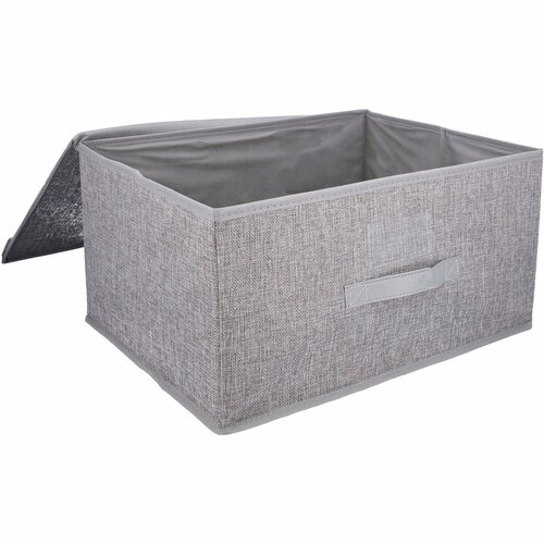 Skládací úložný box s odklopným víkem 44 × 33 × 22 cm