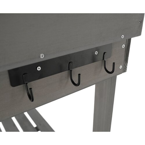 Gartenarbeitstisch Bardy, grau, 94 x 49 x 120 cm