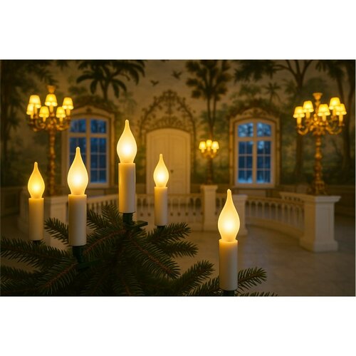 Łańcuch świetlny Plamen biały, 16 żarówek LED Filament, podstawowy