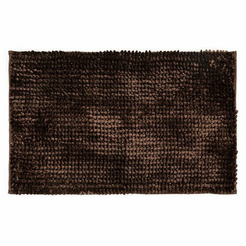 Badematte Ella micro Dunkelbraun, 40 x 50 cm