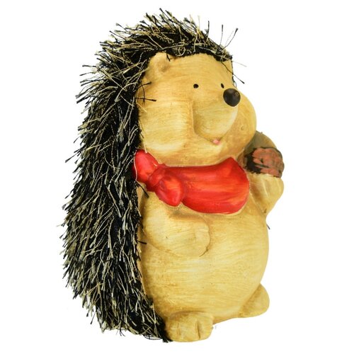 Keramična dekoracija Ježek s oříškem, 9 x 13 x 8,5cm