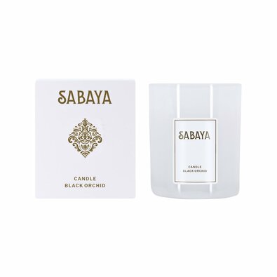Sabaya Szója gyertya Fekete ochidea, 175 g