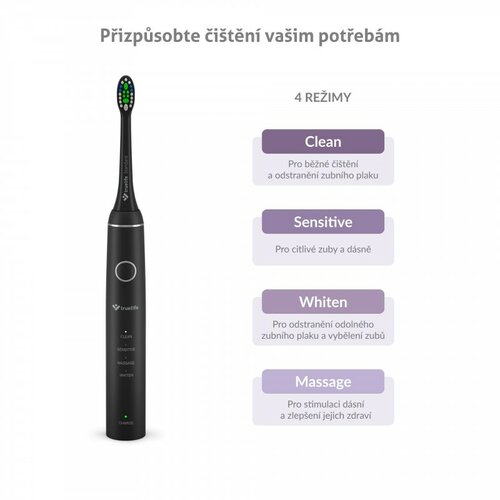 TrueLife SonicBrush SonicBrush kompakt fekete