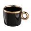 Altom Porcelanasti skodelica Palazzo dots 350 ml,črna