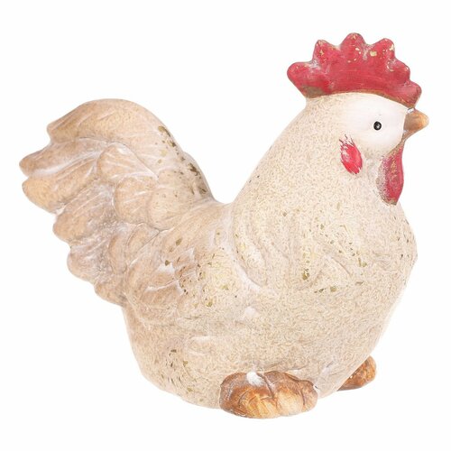 Decor ceramic Cocoș, 16 x 7 x 12 cm