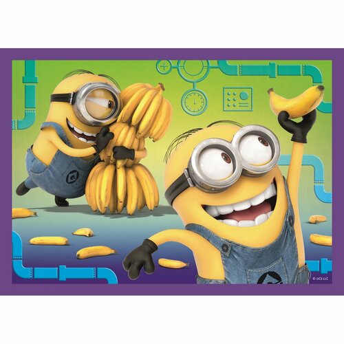 Trefl Пазл Нікчемний я 3 У світі Посіпак, 4 в 1; 35, 48, 54, 70 деталей