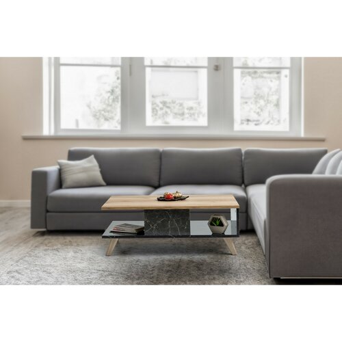 Konferenční stolek Sumer Marble and Oak