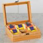 Kesper 58902 Organizator ceai bambus, 6 compartimente , 21,5 x 15 x 8,5 cm