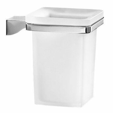 GEDY 5710 Glamour kozarec, krom/mlečno steklo