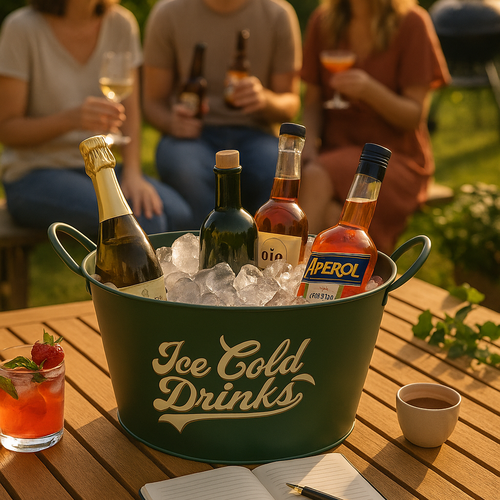 Chladiaca nádoba s úchytmi Ice Cold Drinks 30 x 18 cm