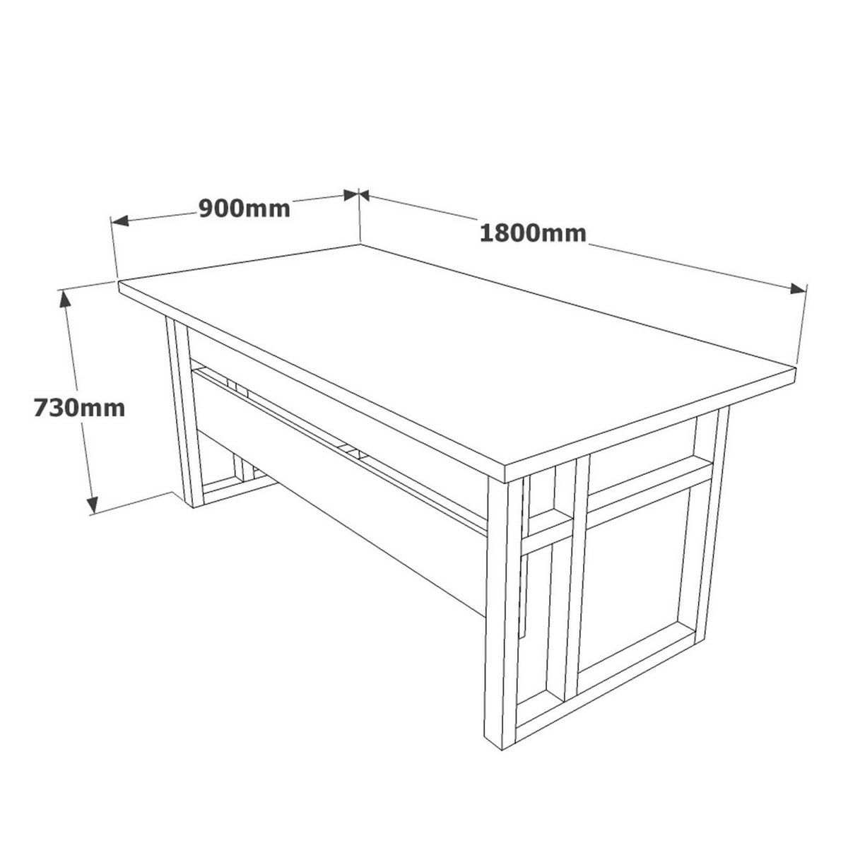 Pracovný stôl Mnem Walnut