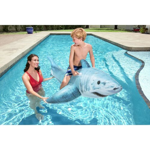 Bestway Napihljiv morski pes z ročaji, 53 x 98 x178 cm
