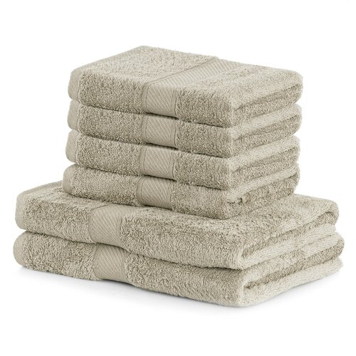 DecoKing Komplet brisač in kopalnih brisač Bambybež, 4 kos 50 x 100 cm, 2 kos 70 x 140 cm