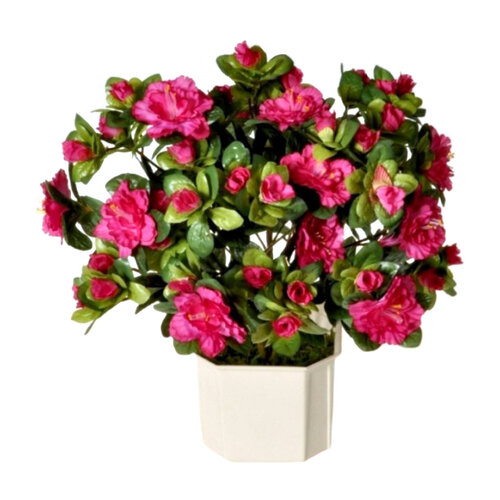 Umělá květina Azalka růžová, 35 cm