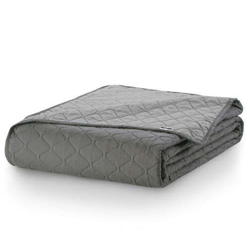 DecoKing Prekriv za postel Axel grafitno siva, 170x 210 cm