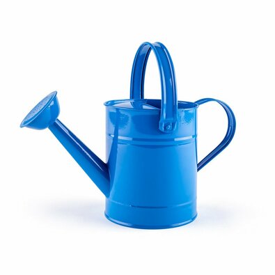 Woody Metall Gießkanne 1,5 l, Blau