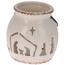 Felinar decorativ Scenă de Crăciun, 12,5 x 12 cm
