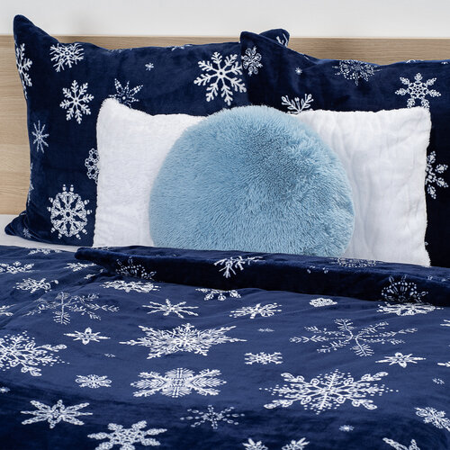 4Home Lenjerie de pat din microflanel Midnight Snowfall, 140 x 200 cm, 70 x 90 cm