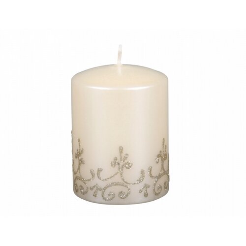 Świeczka świąteczna Tiffany walec, beżowy