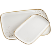 Mäser 2-teiliges Platten-Set Pintar White braune Punkte