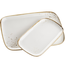 Mäser 2-teiliges Platten-Set Pintar White braune Punkte
