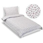 Bellatex Фланелева постільна білизна Трояндочка червона, 140 x 200 см, 70 x 90 см