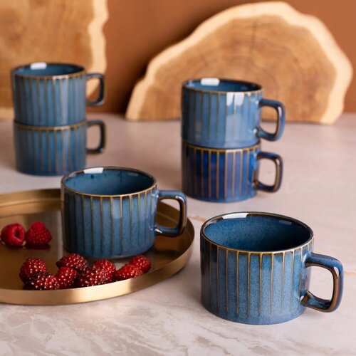 Altom Set mit 2 Tassen Reactive Stripes 220 ml