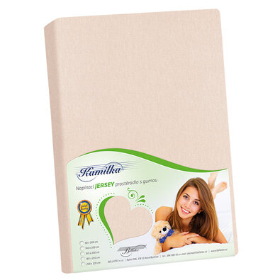 Bellatex Jersey prestieradlo púdrová ružováx 200 cm