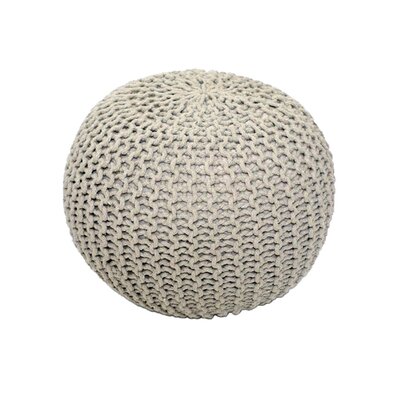 Pletený taburet Gobi 1, krem