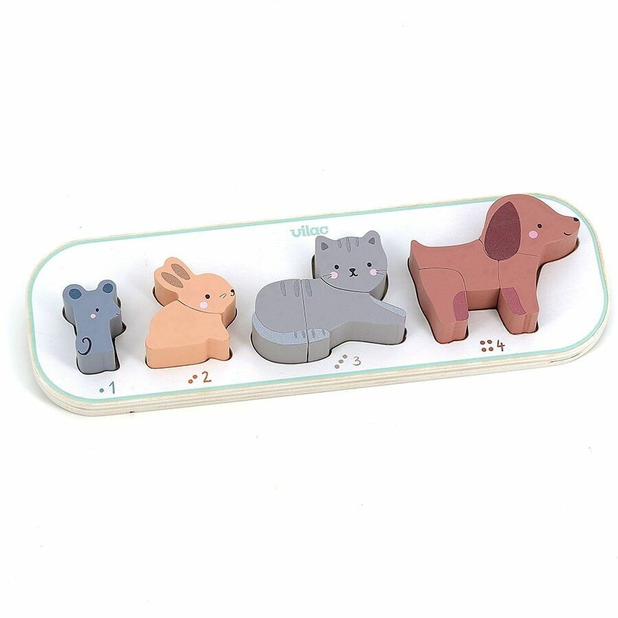 Vilac Vkladacie puzzle Učím sa počítať zvieratkáSarah Betz