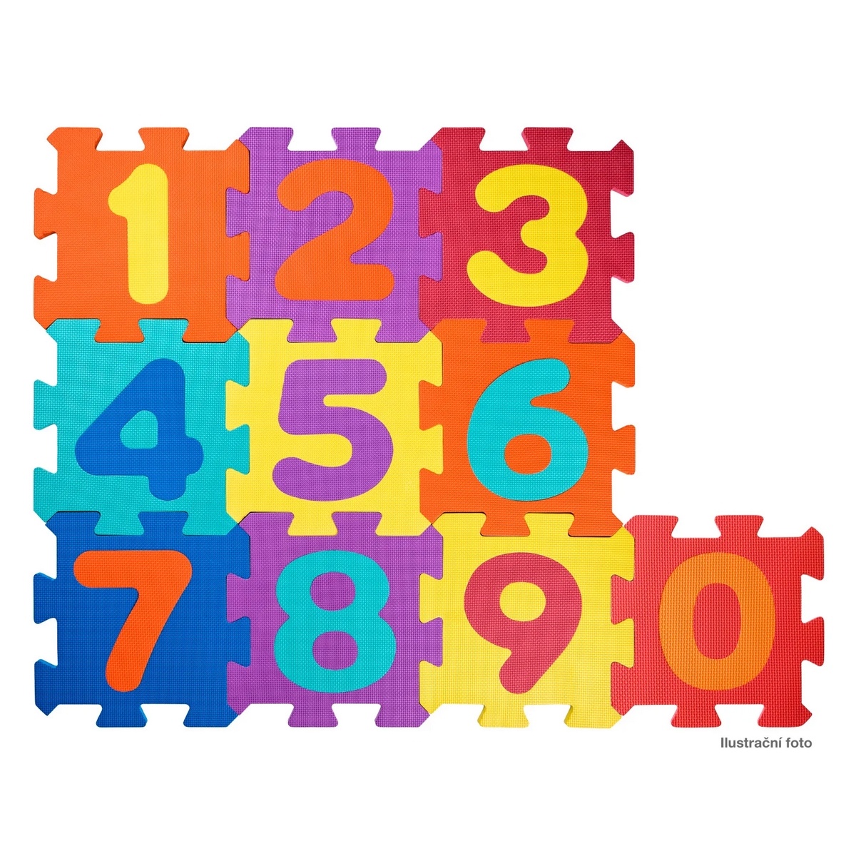 Levně Plastica Pěnové puzzle Čísla, 26 dílů