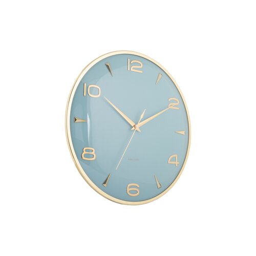 Karlsson 6017BL ceas de perete design, albastrudeschis, diametru 40 cm