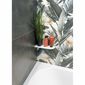 SAPHO AE300-0101 Abeline кутова полиця rockstone 30 x 10 см, ексцентричний, білий матовий