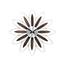 Nástěnné hodiny Lavvu Crystal Flower LCT1110 hnědá, 49 cm