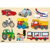 Woody Puzzle Fahrzeuge auf dem Platte Farbenmix,