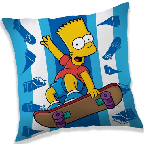 Párna The Simpsons Bart skater, 40 x 40 cm