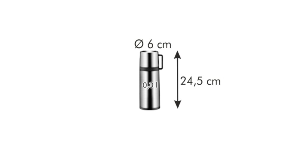 Tescoma CONSTANT termoska s hrnčekom, 0,3 L