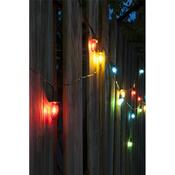 Venkovní osvětlení Šiška barevná, 20x LED Filament žárovka, základní