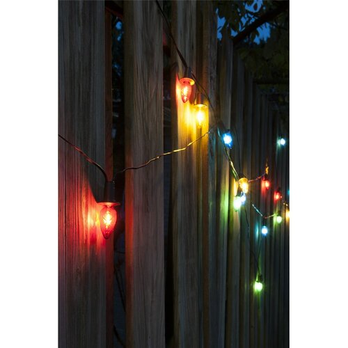 Venkovní osvětlení Šiška barevná, 20x LED Filament žárovka, základní