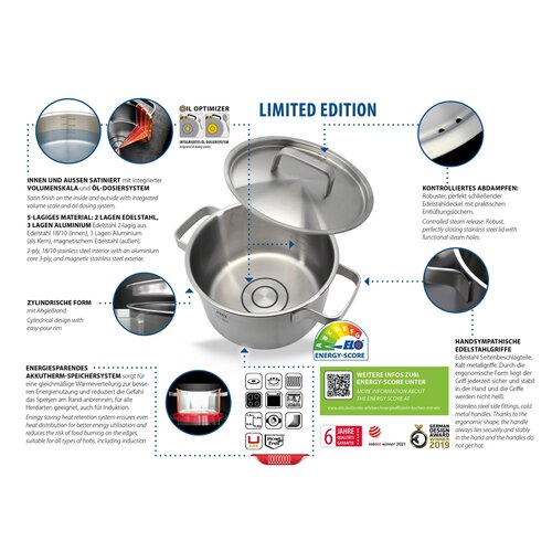 Elo 33705 Premium 5dílná sada nerezových hrnců Limited Edition 1796