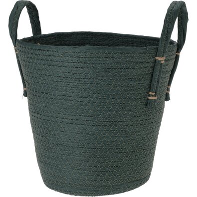 Coșuleț decorativ de depozitare Toulouse verde, 25 x 24 cm