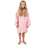 4Home Leuchtender Poncho in Lammfelloptik Hearts, uni S - Kinder