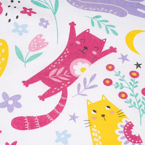 4Home Dětské bavlnené obliečky Playful Paws, 140 x 200 cm, 70 x 90 cm