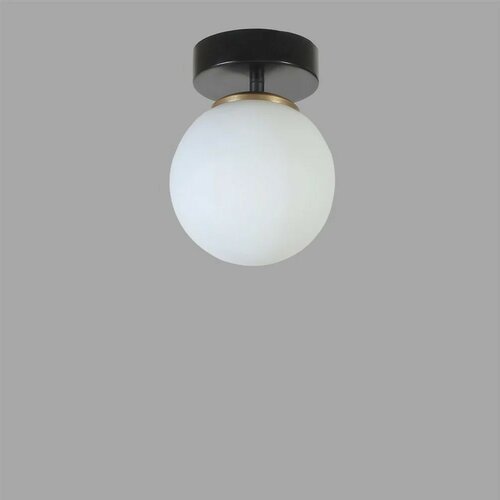 Lampa sufitowa Yeni Can Tekli Siyah Beyaz Camli  Avize, czarny-biały