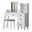 Schminktisch Bela White mit Hocker